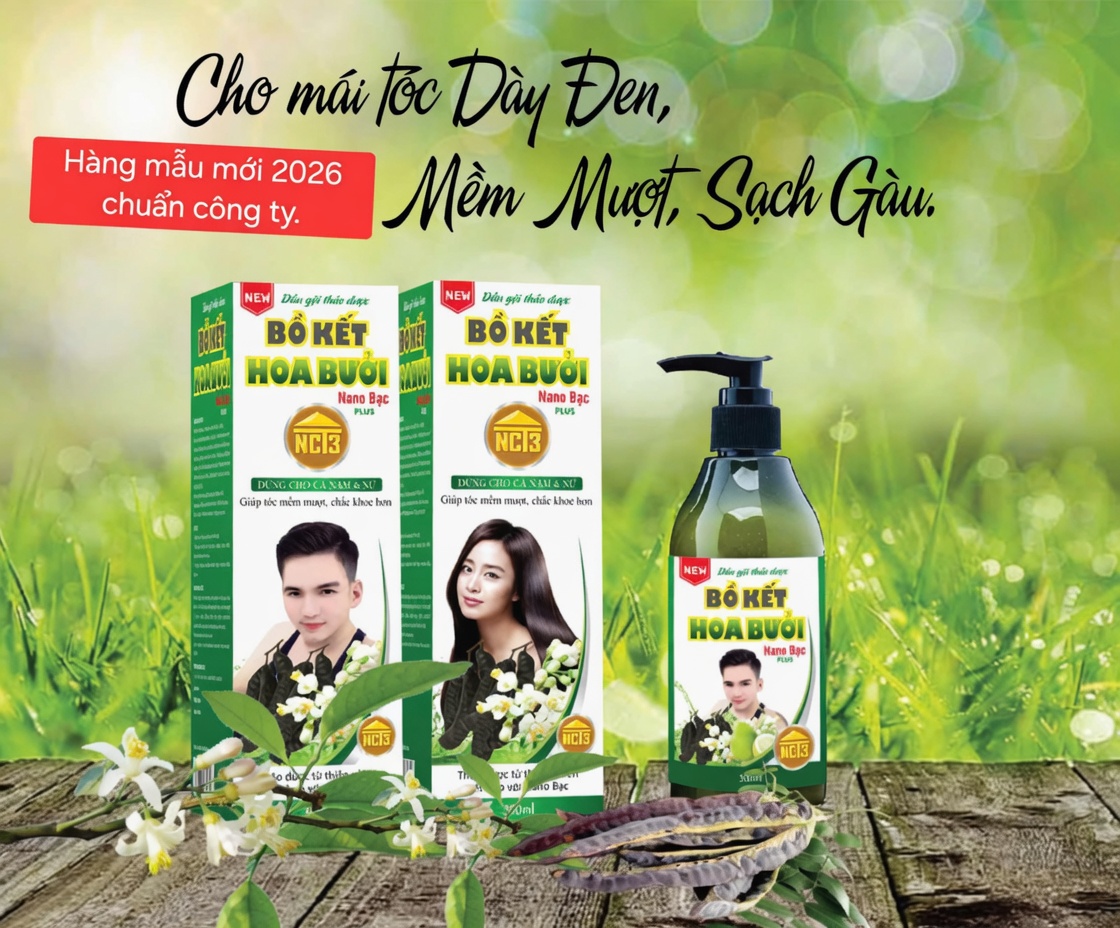 Dầu gội thảo dược Bồ Kết Hoa Bưởi